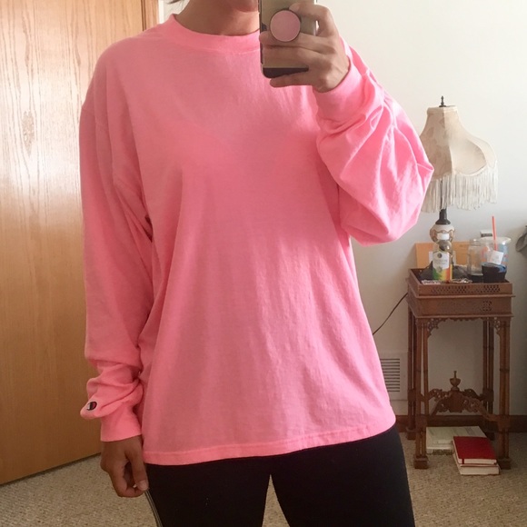 Champion Tops - HOT PINK CHAMPION SHIRT